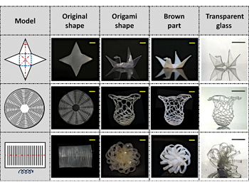 Origami creates glass 3D structures